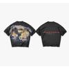 REPRESENT Streetwear Cotton Tee Oversized Washed Graphic T-Shirt Men Women Casual Loose Fit
