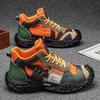 High-top Men's Shoes Autumn New Sports Running Casual Shoes Light Hiking Shoes Mesh Shoes