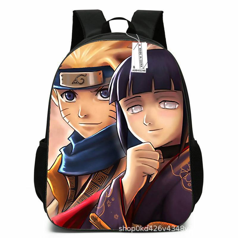 Naruto Peripheral Schoolbag Naruto Sasuke European and American Elementary and Middle School Students Backpack Cartoon Animation Computer Bag