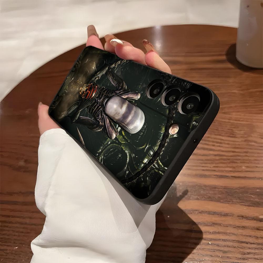 Alien Film Space Horror Phone Case For Samsung S26 S25 S24 FE S23 S22 S21 Plus S20 Ultra Note20Ultra Black Soft Shell