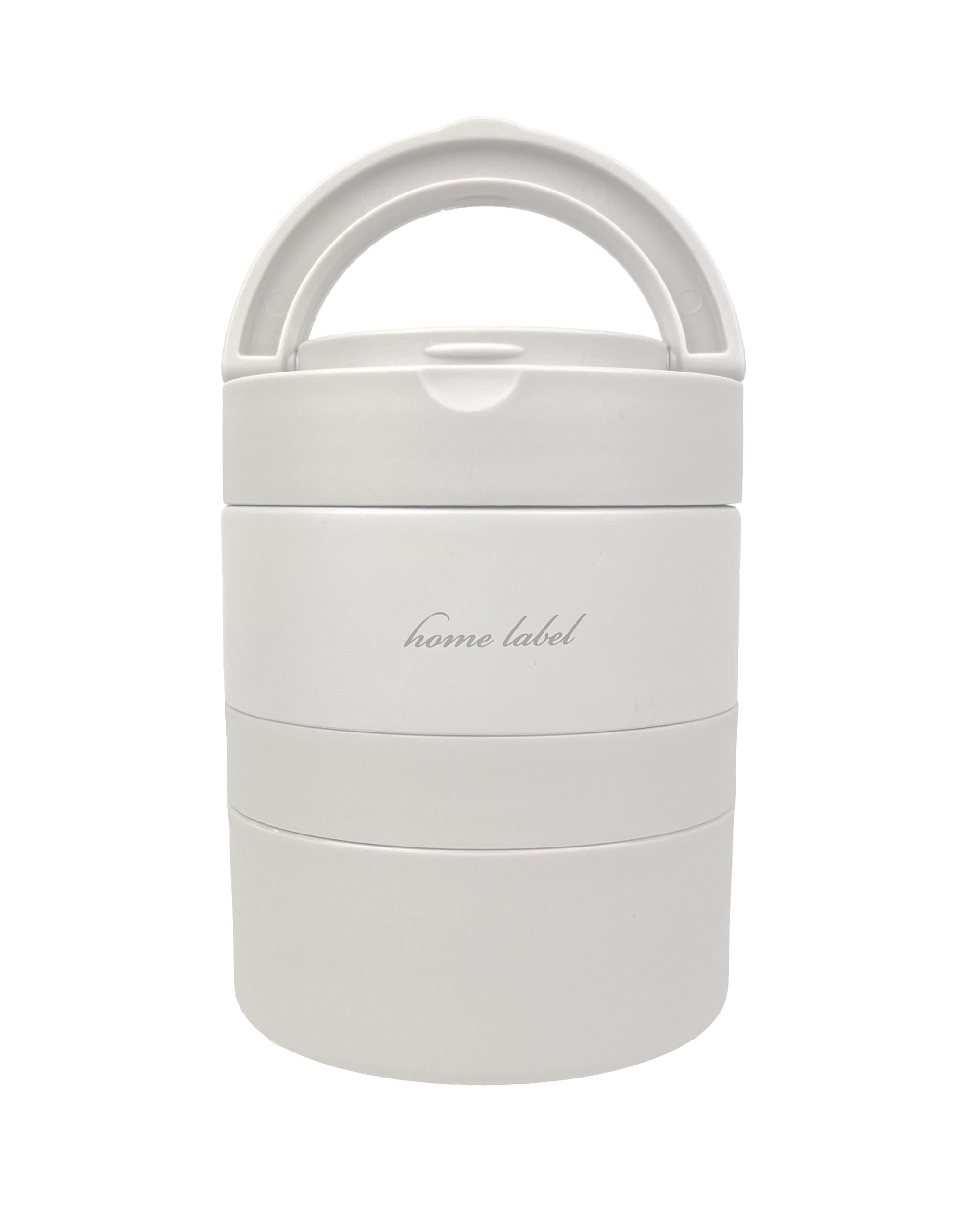 

Pearl Metal Connectable Lunch Stainless Home Gray Jar, 700ml, Steel, Label, White, DC-6007