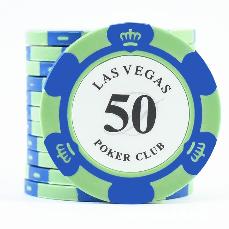 Clay Crown Texas Hold'em Mahjong Chips Set with Iron Inserts, Aluminum Case, Guandan Tablecloth