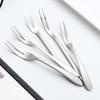 Stainless Steel Cake Dessert Fruit Fork Cutlery Kitchen Tool Eco-friendly Tableware
