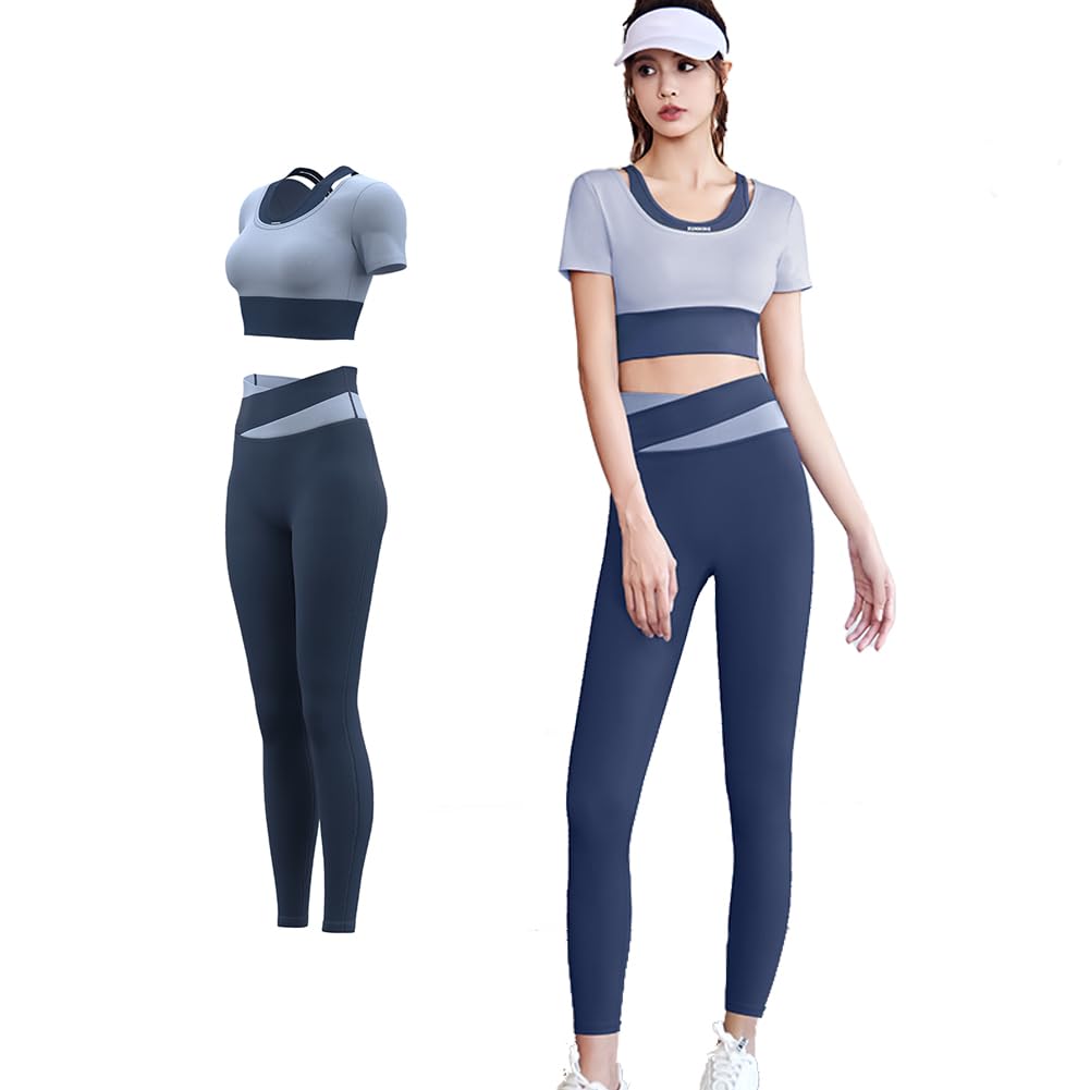 

Olabela Топ и низ для йоги Спортивная одежда и тренировочный рукав Бюстгальтер Спортивная йога Высокий стильный женский комплект, Одежда, 2/4 Топ, Бюстгальтер, Брюки, Леггинсы, Талия,