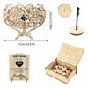 Romantics Wooden Wedding Guest Book With Heart Picture Frame For Bridals Shower And Anniversary Celebration