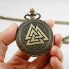 Classic Triangular Quartz Pocket Watch Pendant Clock Chain Exquisite Charm Gifts Ideal for Men Women Collectors Relógio De Bolso