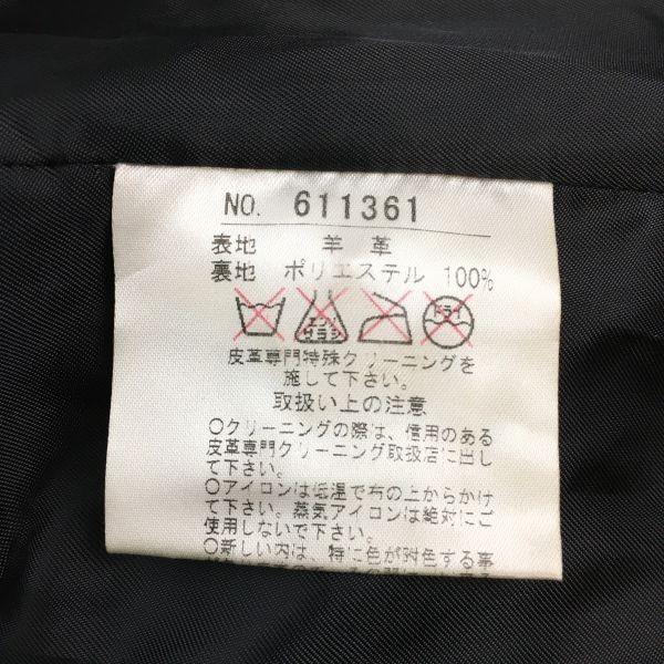 MISS ALICE Sheepskin Leather Coat Women M Black(USED)