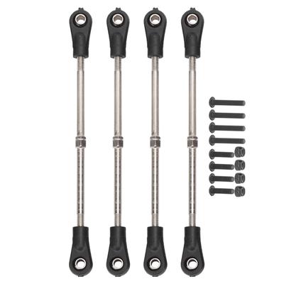 4Pcs Braço de suspensão superior traseiro ajustável, tirante, braço de ligação para 1/10 RC Car Truck
