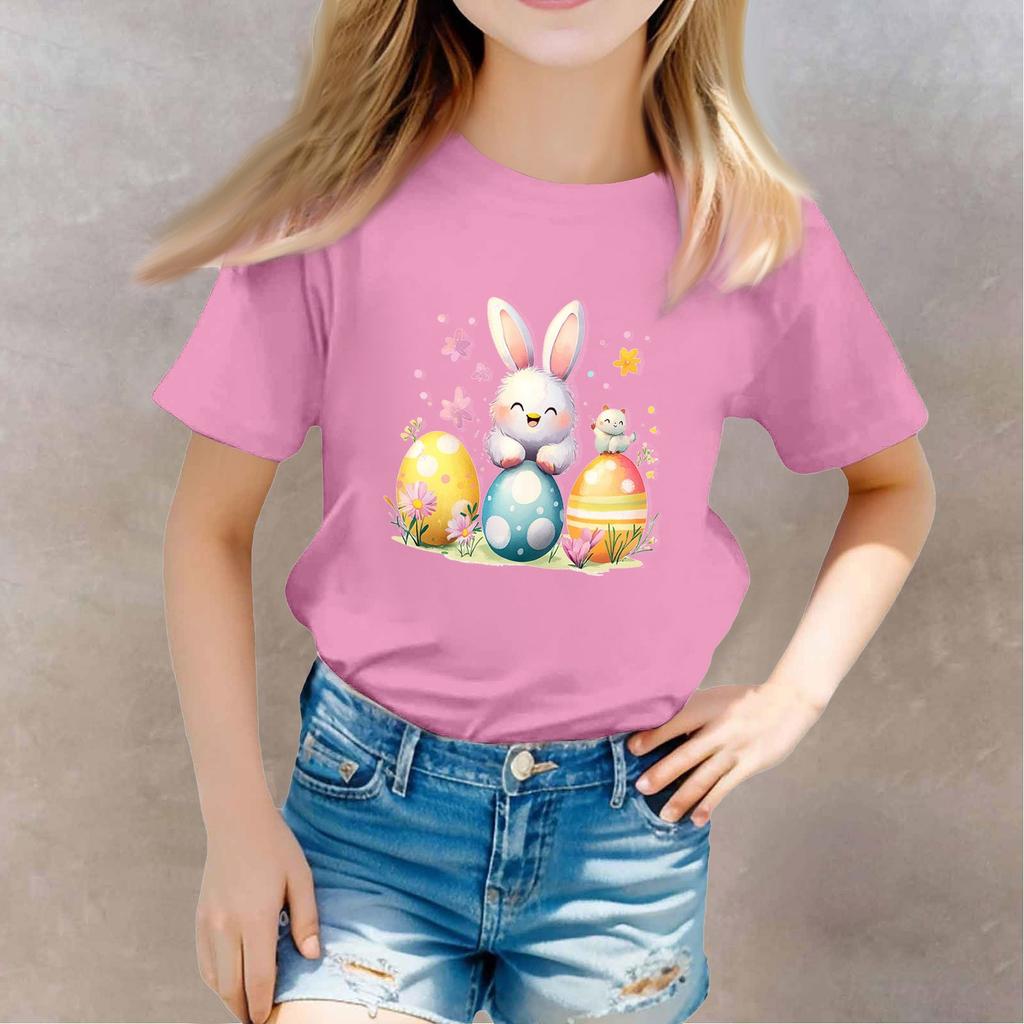 T-shirts för småbarnsflicka, pojkar, barntopp, pojkar och flickor, tryckt kortärmad t-shirt