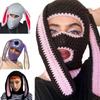 Balaclava Hat Funny Crocheted Hat for Women Men Cosplay- Picture Props