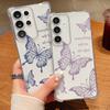Simple Butterfly Print Phone Case For Samsung Galaxy A57 A37 A17 A56 A16 A55 A36 A26 A15 A35 A54 A53 Clear Shockproof Soft Cover
