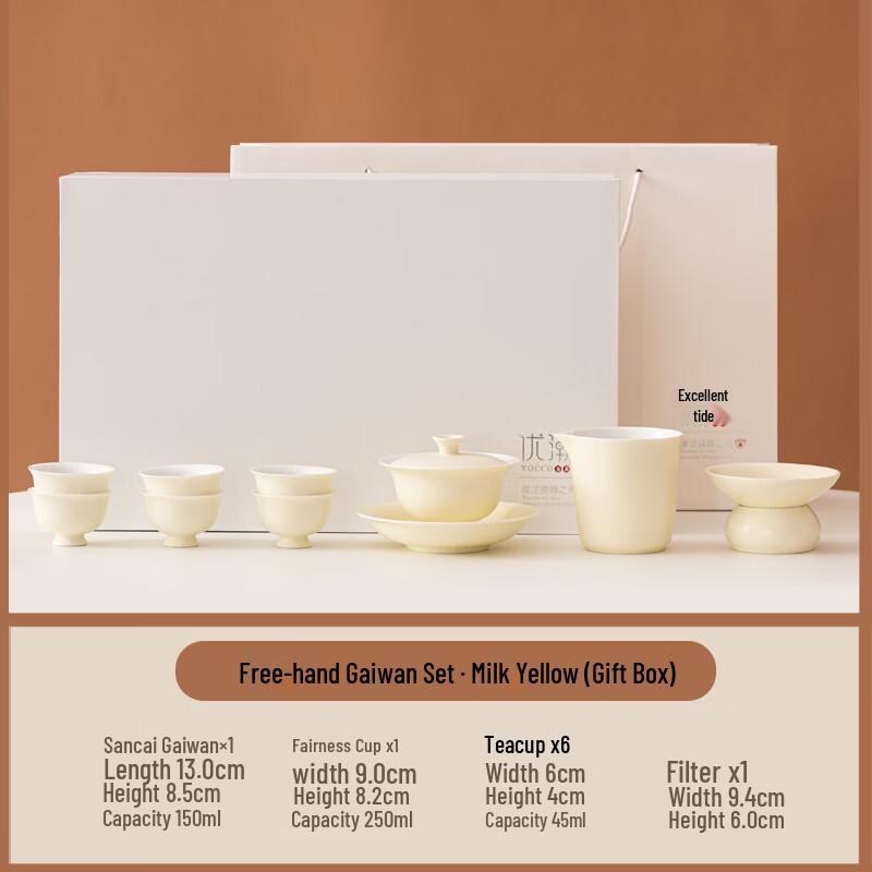 

Chaxun Ceramic Gaiwan Kung Fu Tea Gift Set