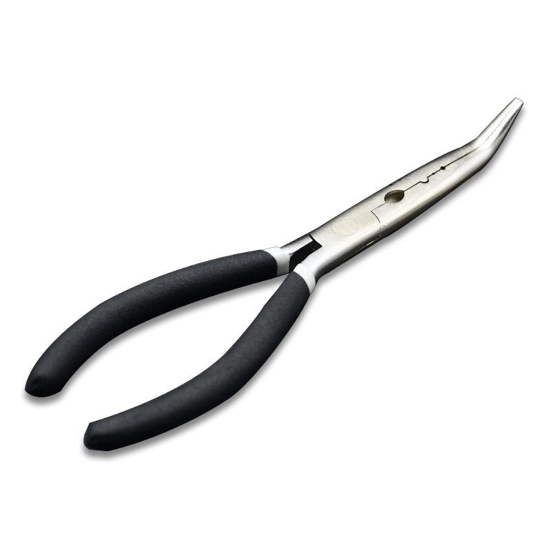 Luya Multifunktionale Edelstahl Angelzange - Hakenlöser, Drahtschneider, Gebogene & Spitzzange.