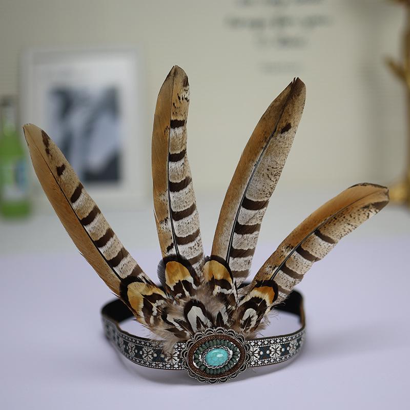 Native American Feather Headdresses: Versatile Styles for Children & Adults, Perfect for Festivals, Performances, and Costumes.