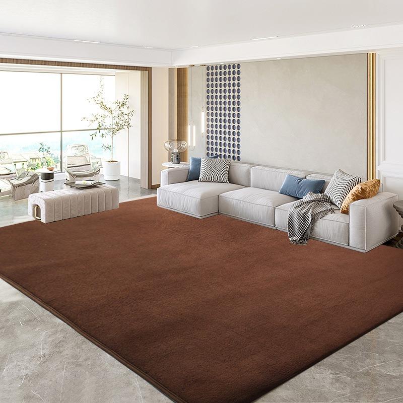 Soft Coral Fleece Carpet For Living Room Sofa Coffee Table Rug Kids Bedroom Soundproof Mat Balcony Cushion Home Decor Gray