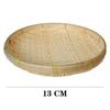 Bamboo Woven Bamboo Tray Round Wall Hanging Baskets Handmade Decorative Serving Tray  Living room
