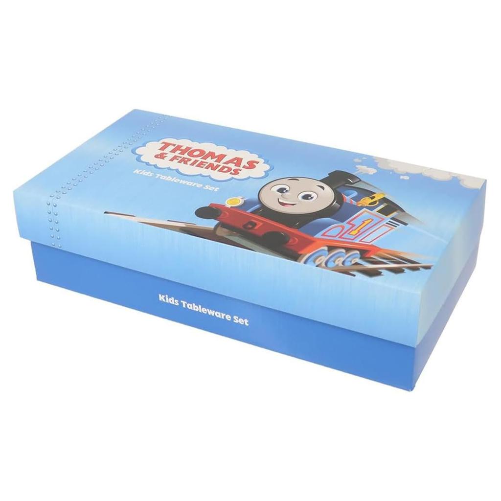 Sada nádobí pro děti "Lokomotiva Tomáš", vhodná do myčky a mikrovlnné trouby, Dárek GO, Vyrobeno v 663740, Keramická, Bezpečná, Dětské nádobí, Sada, 5 kusů