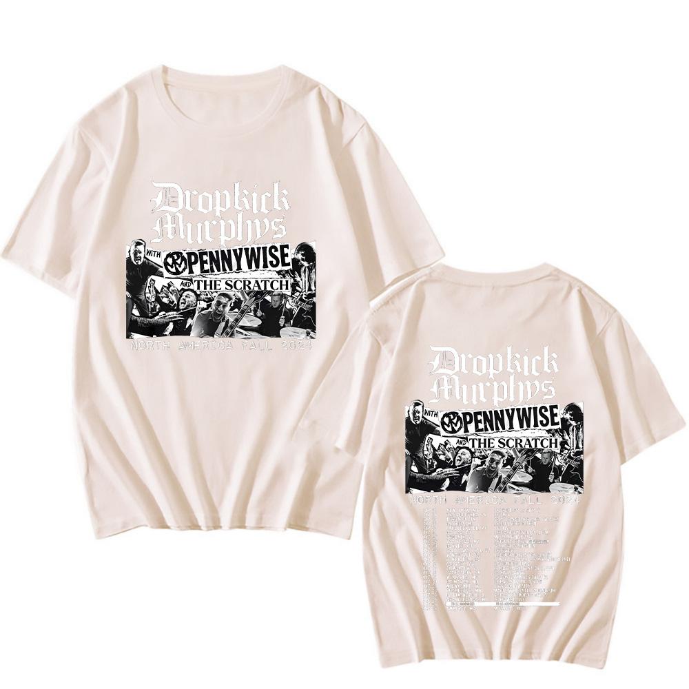 Dropkick Murphys North America Fall Tour T-shirts for Women Men Cotton Clothing Short Sleeve Oversized Top High Quality Fan Tees
