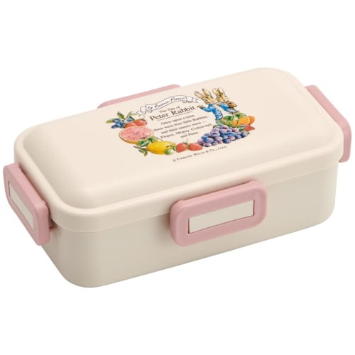 Skater 530ml Single-Tier Lunch Box, Made in Japan, for Women, with a 4-Point Lock for Leak-Resistant Storage, Dishwasher and Microwave Safe, Peter Rab