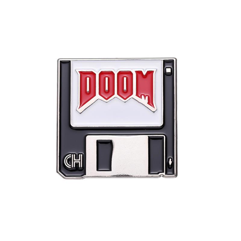 Anime Character Charming Metal Brooch With Elegant Letter Design For Personalized Accessories