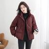 Sibaisha Women's Loose-Fit Hooded 90% Down Jacket with Ribbon Detail