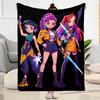 Fantasy Heroes Adventure Blanket Warmthful Decor Great for Seaside Bed Chair Four Seasons Universal Digital Print Gift for Travel Home Birthdays
