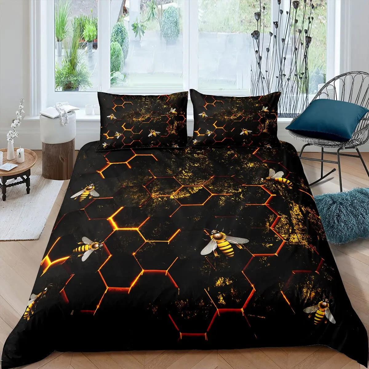 

Шестиугольный пододеяльник с рисунком в виде сот из мрамора, комплект постельного белья Beehive Hexagon Tie Dye King Size Geometric Diamond 70x133cm 2pcs