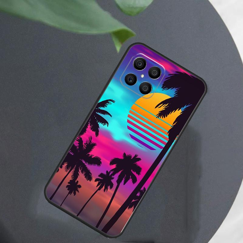 Synthwave Retro 80s Neon For Honor Magic 7 Lite 6 5 8 Pro Case For Honor 200 400 70 90 X8c X8b X9a X9b X9c X9d Win RT