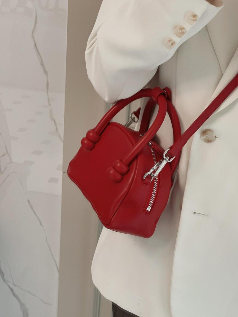 

JIAERDI Vintage Red Messenger Bag Purse Women Retro Hot Girls Leather Zipper Y2k Hand Bag Female Harajuku Casual Crossbody Bags красный