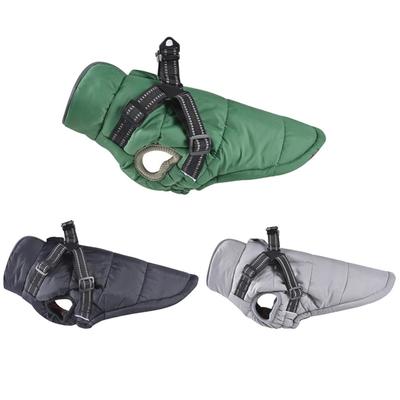 Herbst Winter Warmer Haustier Hundemantel mit Zugband Polyester Winddicht Welpen Outfit Weste Haustierkleidung XS-2XL