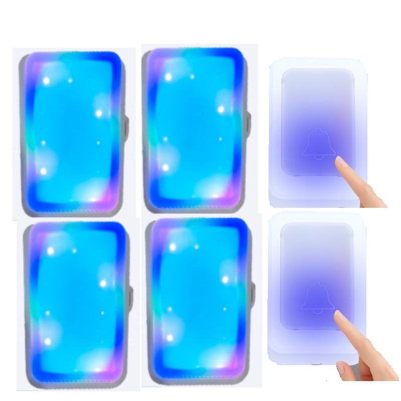 Electronic Flashing Doorbell for Deaf-Mute Seniors with Remote Control and Seven-Color Light