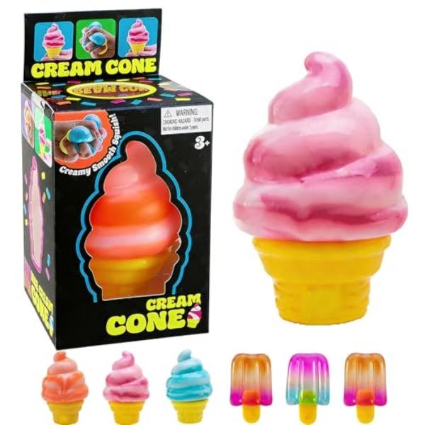 Cream Ice Squeeze Squishy Summer Sensory Stress Easing Slow Rising Cute Squeeze Stress Balls Easter Basket Stuffers