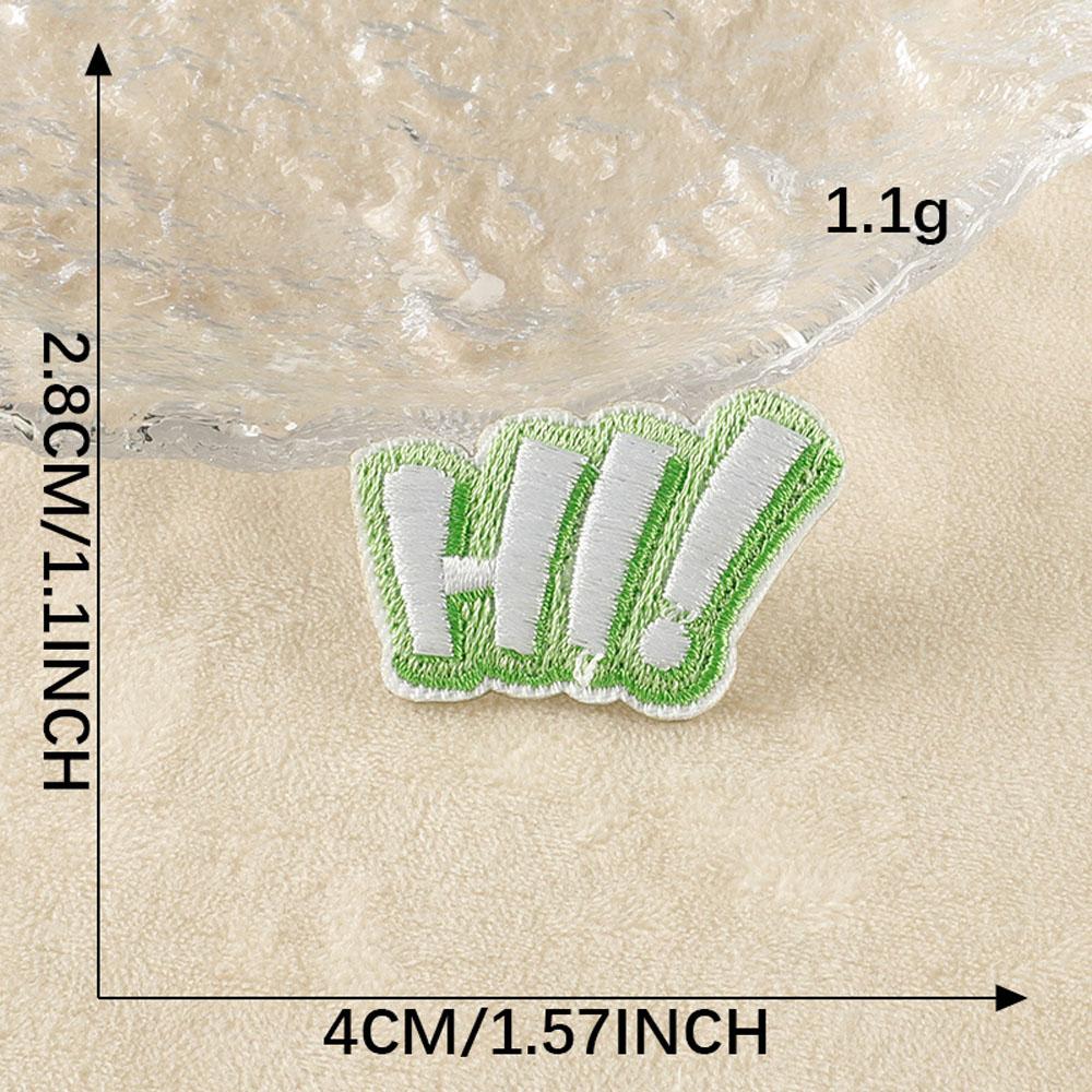 Letter Flower Self-adhesive Embroidery Badge Patches for DIY T-shirt Jeans Backpack Clothing Appliques Decor Sticker