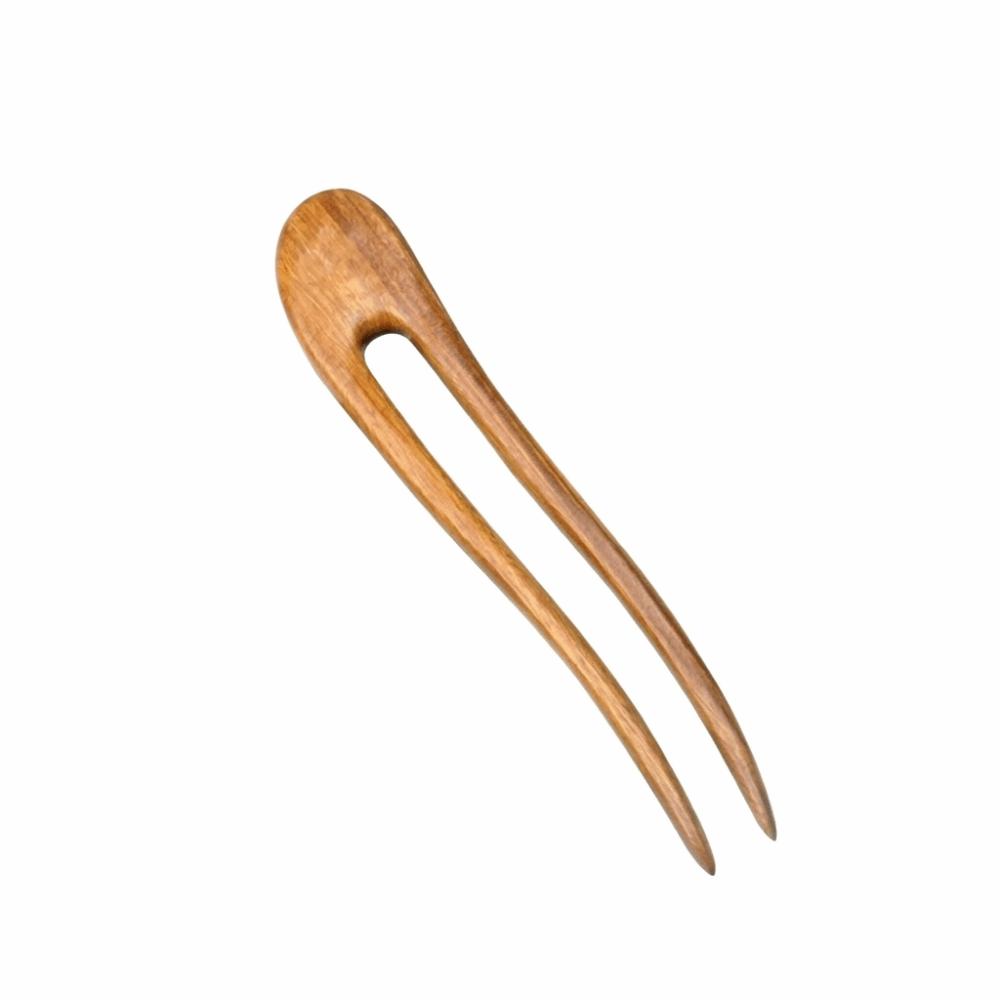 

Chinese Style Wooden Hair Sticks U Shaped Ponytail Hair Bun Maker Hair Forks Hair Styling Tool Style D