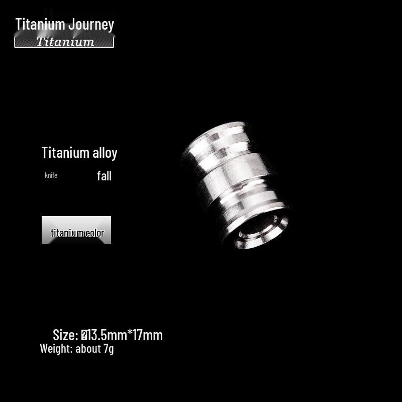 

Titanium Alloy & Zirconium Pendant: Knife-Shaped EDC Paracord & Fidget Spinner Accessory