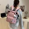 Mädchen Cartoon Katze Kralle Druck Lässiger Baumwoll Rucksack Für Schule Reisen Und Tagesausflüge