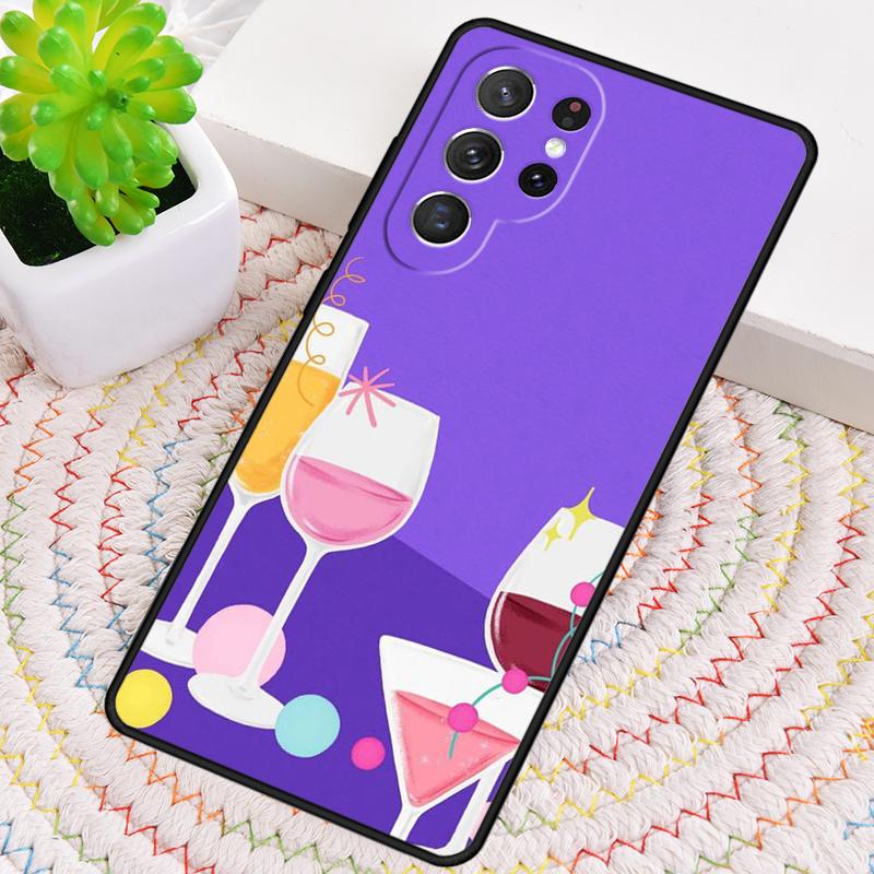2 bis 3 Gläser Wein pro Tag Handyhülle für Samsung Galaxy note 10 pro S26 Ultra S23 S24 FE S25 S21 S22 PLUS stoßfeste Hülle