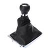 6 Speed Shift Gear Knob Boot Gaiter Frame for VW Passat B6 Black