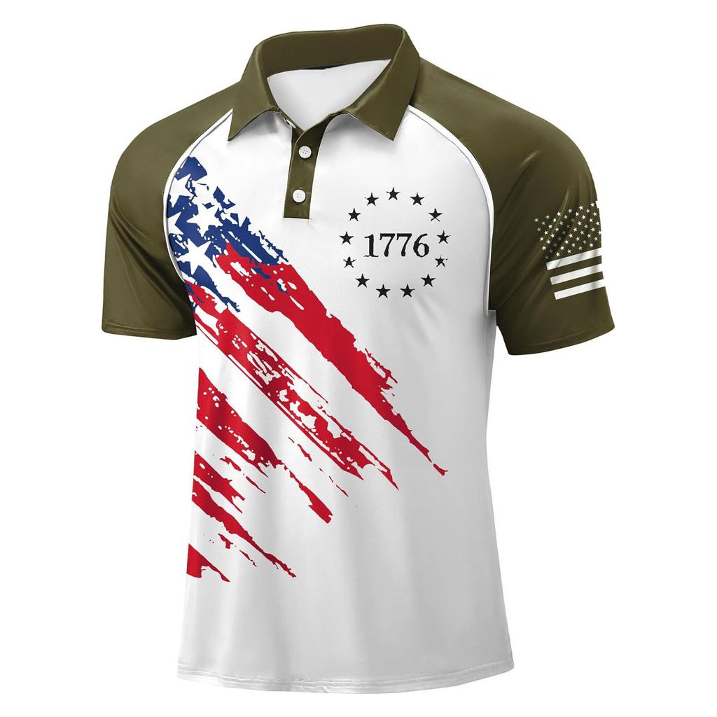 Men's Casual Button-Down Collar Short-Sleeve Shirt