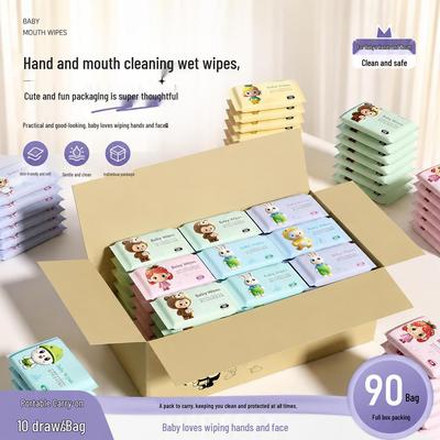 Baby Hand & Mouth Wipes - Travel-Friendly, Gentle, Non-Irritating Clean for Kids