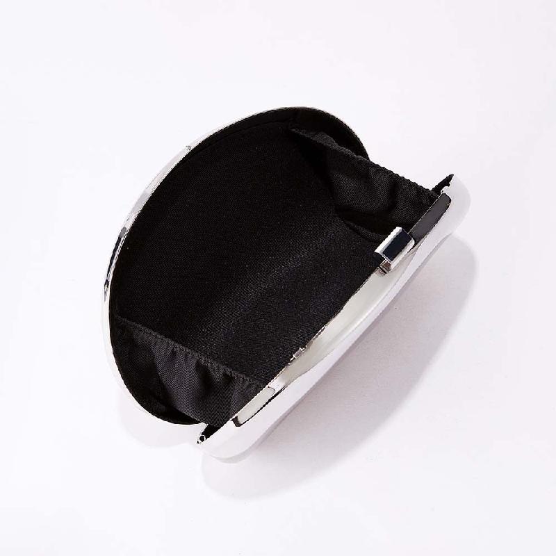 Crossbody Bags New Fashion Shoulder Clutch Evening Stainless Steel Elegant Party Wallets Woman Purse Hand Bag Luxury Designer