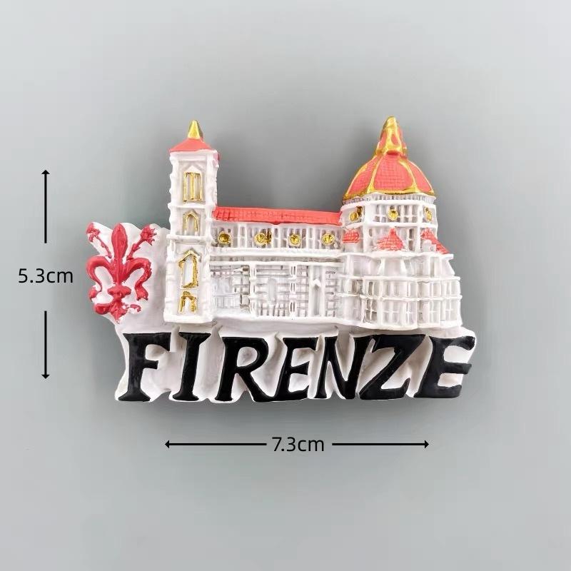 Italy 3D Fridge Magnets, Travel Souvenir Fridge Magnets, Handmade Fridge Magnets, Decorative Fridge Magnets
