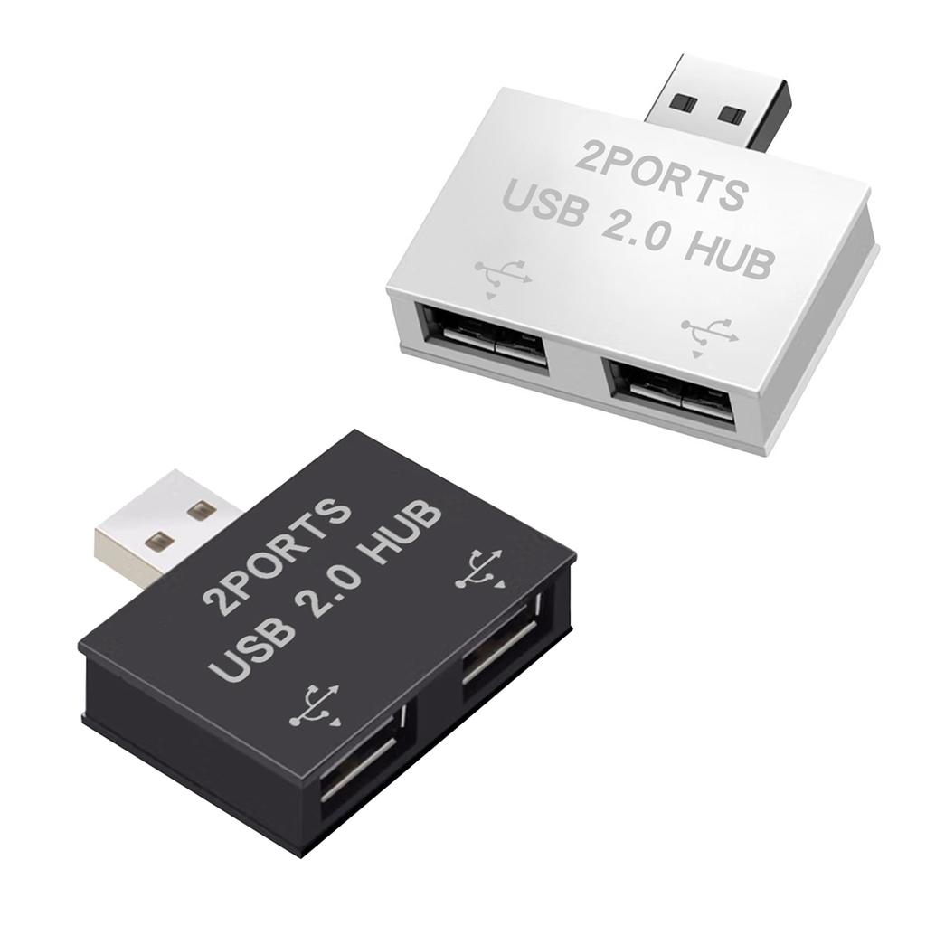 USB 2.0 A Male To Double USB Female Y Splitter Extension Hub For Desktop Laptop And Car Charging Adapter