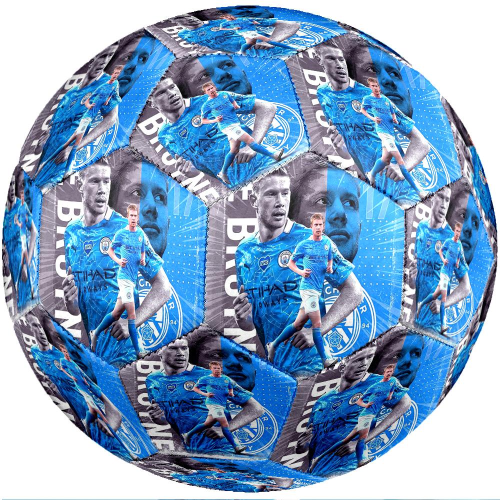 Kevin De Bruyne Theme Soccer Ball Size 5 Soccer Ball Soft Touch Professional Training Football for Outdoor Sports