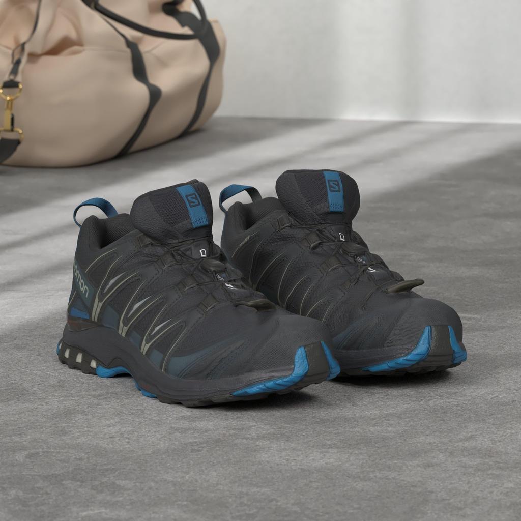 Salomon XA PRO 3D GORE-TEX Men's Trail Running Shoes, Navy Blazer/Hawaiian Ocean/Down Blue, Size 26.5 Cm