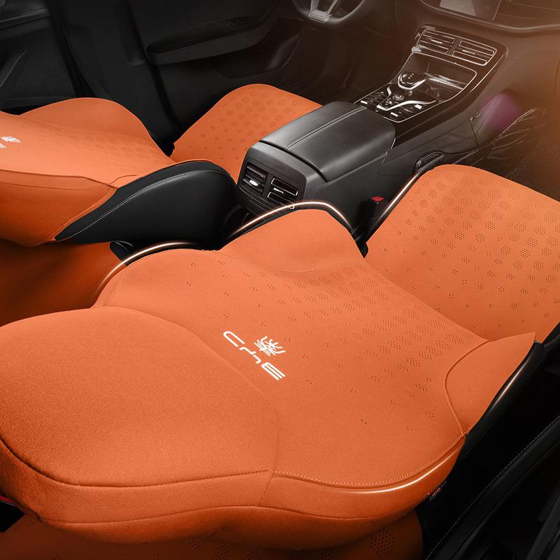 BYD Qin PLUS Car Seat Cushion - Suede Saddle Cover, All-Season Style