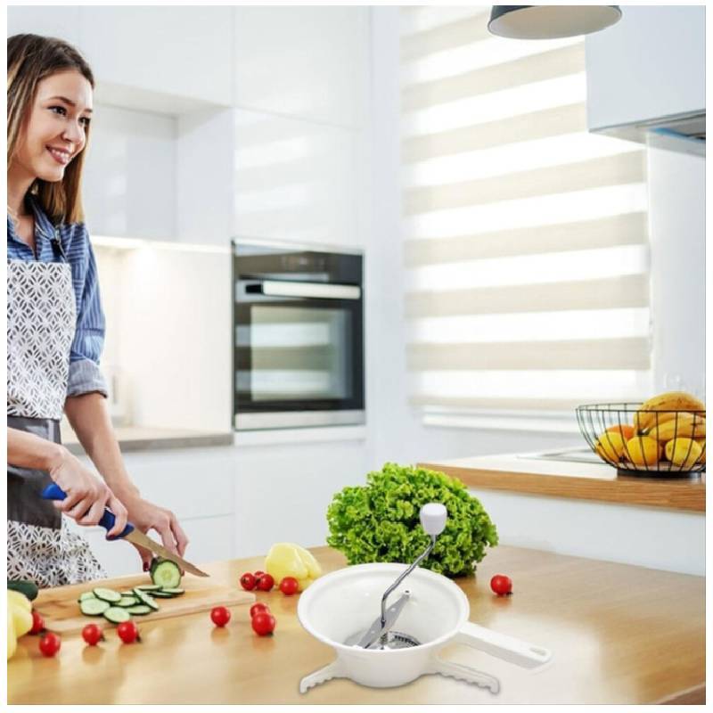 Modern Minimalist Multifunction Cheese And Vegetable Chopper With Three Discs Food Processor For Home Cooking