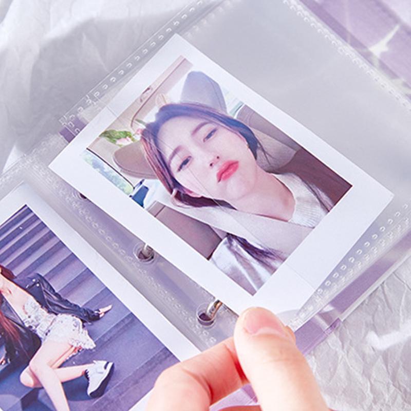 High-Capacity 3 Inch Kpop Idol Photo Album 20 Pockets Bowknot Photocard Binder Mini Gift Small Card Book