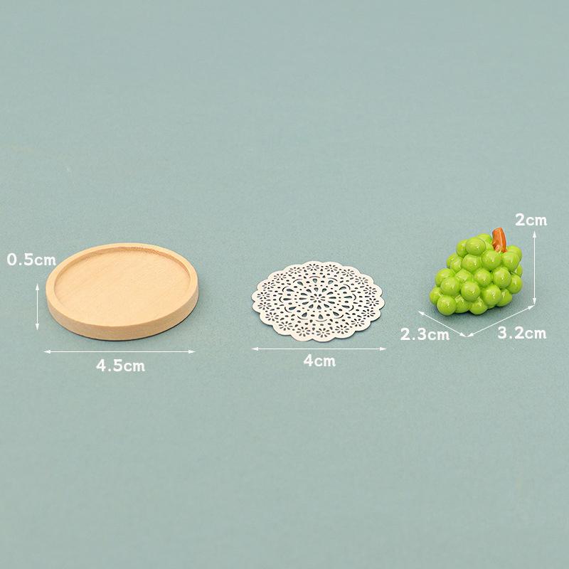 

1/12 кукольный домик Мини-симуляция Виноград с подносом Кукольный домик Кухня Фрукты Украшения Кукольный дом Аксессуары Ролевые игры Игрушки as the picture