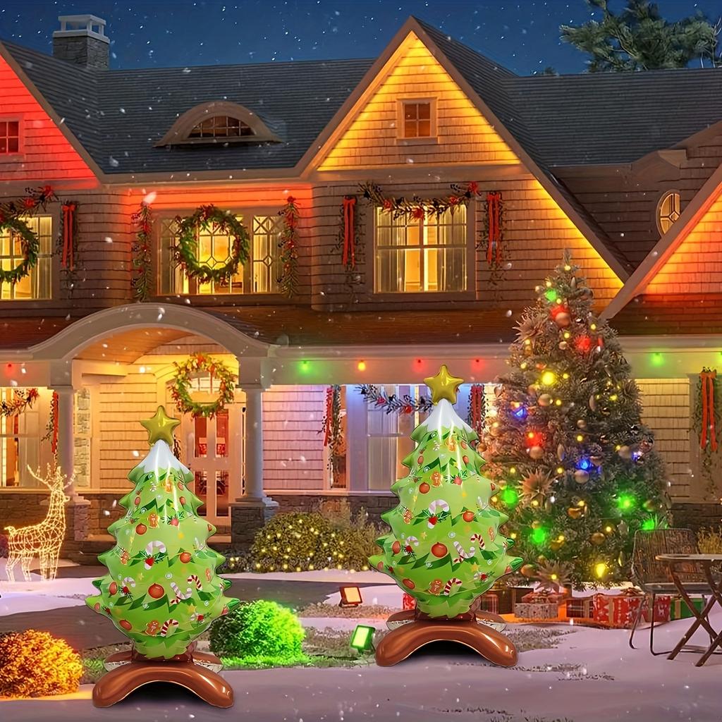 1/2pcs Giant 47 Foot Standing Christmas Tree Balloon, Suitable for Indoor/outdoor Decoration, Perfect for Parties and Gatherings